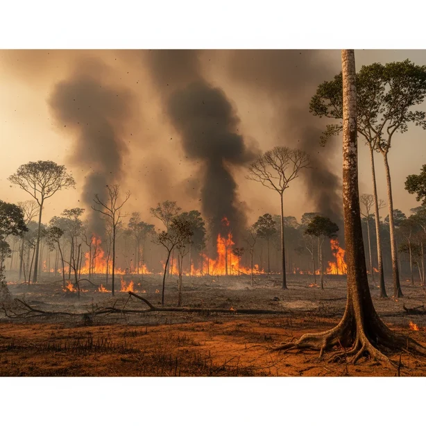 Record levels of fires and carbon emissions in the Amazon rainforest