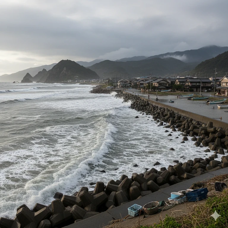 Small tsunami waves hit Japan after a 6.8 magnitude earthquake