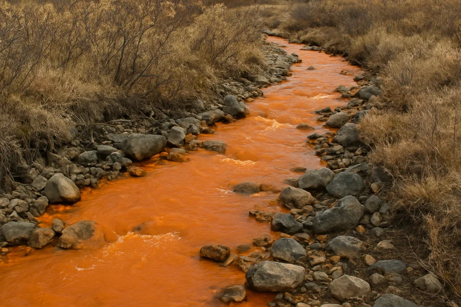 Climate change is turning Alaska's rivers orange.