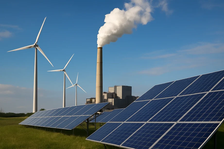 Global renewable energy production surpasses coal for the first time