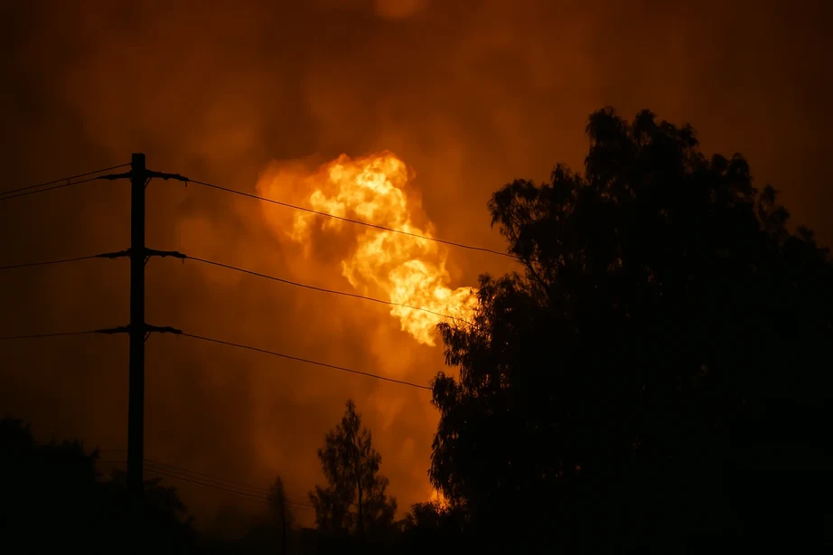 Massive Fire Erupts at Chevron Oil Refinery in Los Angeles Area
