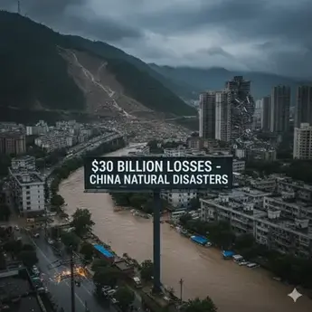 Natural disasters cost China about $30 billion in losses.