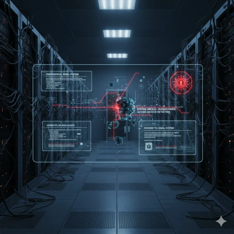 A cyberattack targeted the email accounts of members of Congress across several committees