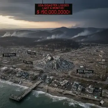 The United States records its most costly disaster losses in 6 months.