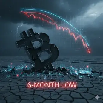 Bitcoin hits 6-month low