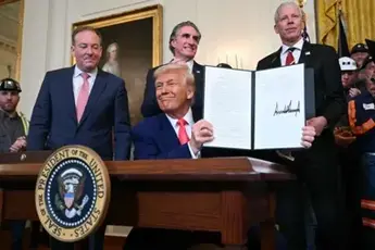 The Trump administration allocates $100 million to renovate coal-fired power plants.