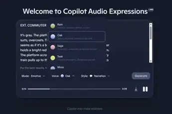 🎙️ “Audio Expressions” by Copilot: Microsoft’s Bold Step Toward Human-Like AI Voices